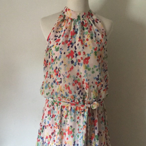 JULIA JORDAN MOCK NECK HALTER DRESS: Size 14W - Picture 8 of 14